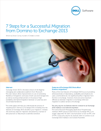7 Steps for a Successful Migration from Domino to Exchange 2013