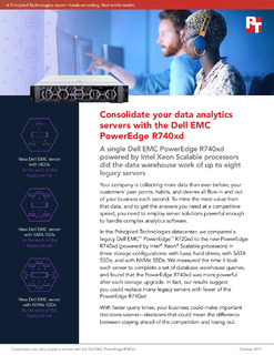 Consolidate your data analytics servers with the Dell EMC PowerEdge R740xd