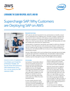SAP on AWS Solutions