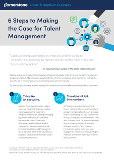 6 Steps to Making the Case for Talent Management