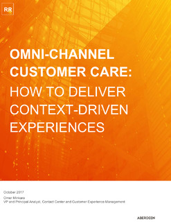 Aberdeen Report: How To Deliver Context-Driven Experiences