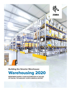 Building the Smarter Warehouse: Warehousing 2020
