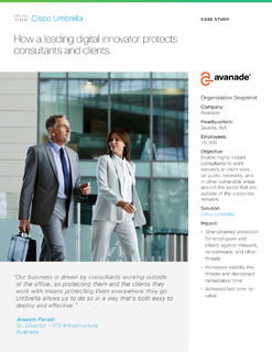 How leading digital innovator Avanade protects consultants and clients