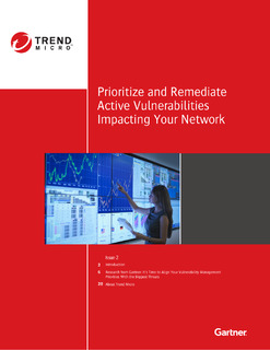 Gartner Newsletter: Prioritize and Remediate Active Vulnerabilities Impacting Your Network