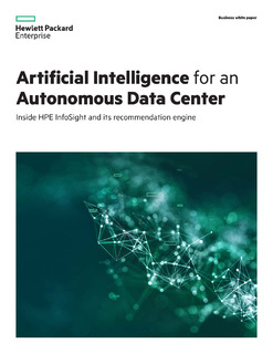 Artificial Intelligence for an Autonomous Data Center