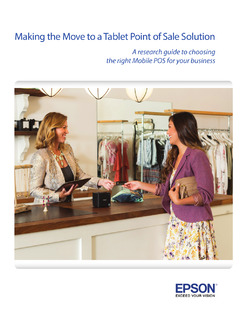 Making The Move To a Tablet Point of Sale Solution – A Research Guide to Choosing the Right mPOS