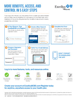 SET UP YOUR ONLINE MEMBER ACCOUNT IN FIVE EASY STEPS