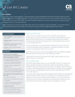 CA Live API Creator