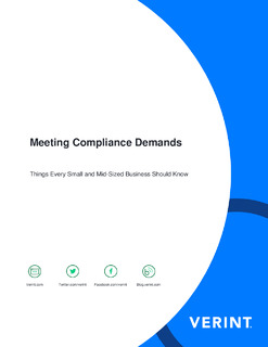 Meeting Compliance Demands