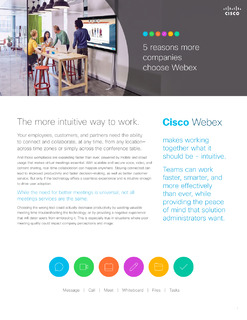 5 reasons more companies choose Webex