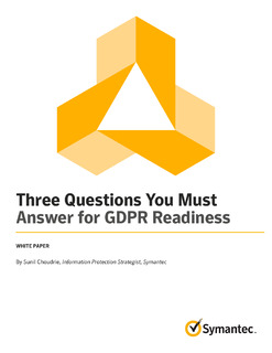 Three Questions You Must Answer for GDPR Readiness