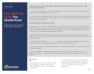 Five CASB Use Cases You Should Know