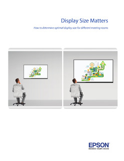 Display Size Matters: How to determine optimal display size for different meeting rooms