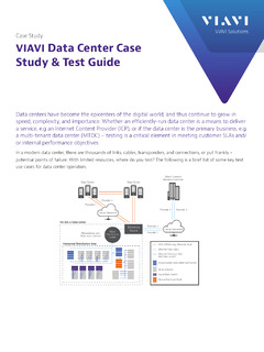 VIAVI Data Center Case Study & Test Guide