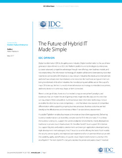 IDC: The Future of Hybrid IT Made Simple