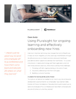 Using Pluralsight for ongoing learning and effectively onboarding new hires