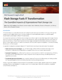 Flash Storage Fuels IT Transformation