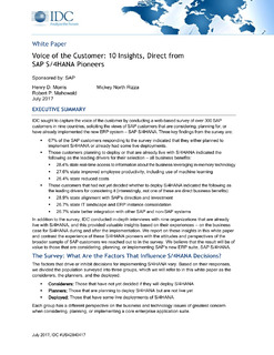 Voice of the Customer: 10 Insights, Direct from SAP S/4Hana Pioneers