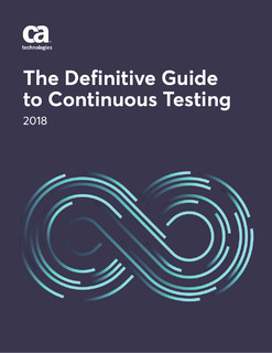 The Definitive Guide to Continuous Testing