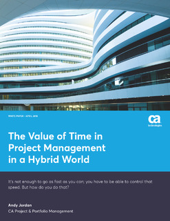 The Value of Time in Project Management in a Hybrid World