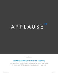 Crowdsourced Usability Testing