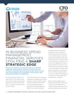 Ebook: CFOs Find a Sharp Strategic Edge in Business Spend Management