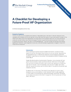 A Checklist for Developing a Future-Proof AP Organization
