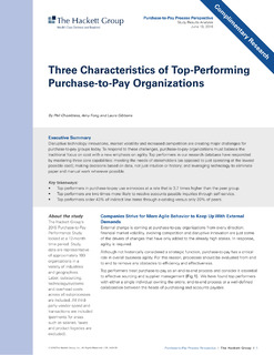 Three Characteristics of Top-Performing P2P Organizations