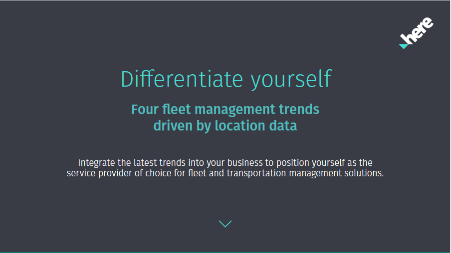 Differentiate with location data: Discover the four big fleet management trends?