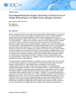 IDC’s Cloud-based Predictive Analytics: Critical Source of Vendor Differentiation for Public Sector