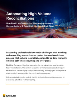 Automating High-Volume Reconciliations