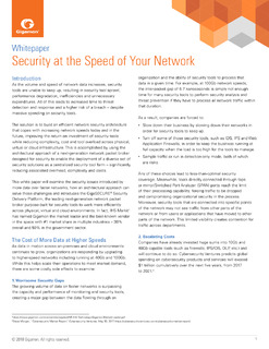 Security at the Speed of Your Network