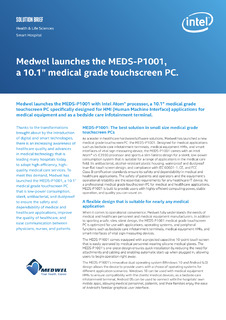 Medwel Launches a Medical Grade Touchscreen PC
