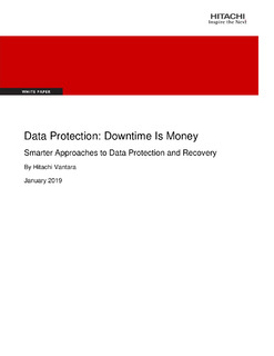 Data Protection: Downtime is Money