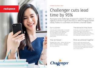 Challenger migrates to AWS with Rackspace to provide cloud and local market expertise