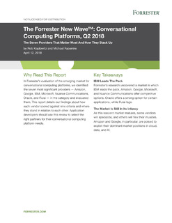 Customer Care_Forrester Wave – Conversational Computing