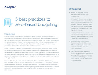 5 Best Practices to ZBB