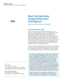 Don’t let bad data compromise your intelligence