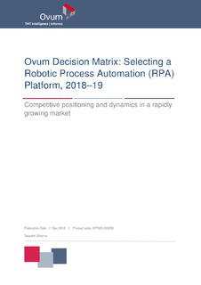 The Decision Matrix: Selecting a RPA Platform