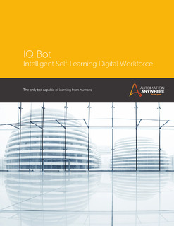 IQ Bot: Intelligent Self-Learning Digital Workforce