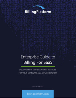 Enterprise Guide to Billing For SaaS