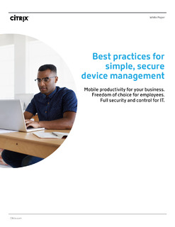 Best practices for simple, secure device management