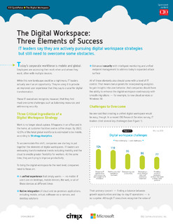 The Digital Workspace: Three Elements of Success
