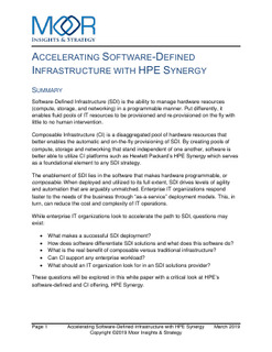 Moor Insights: How to have a successful software defined infrastructure deployment