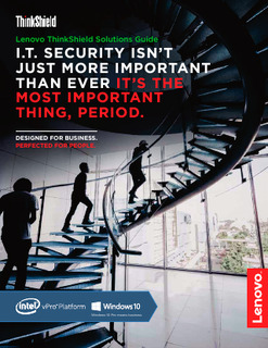 I.T. SECURITY ISN’T JUST MORE IMPORTANT THAN EVER IT’S THE MOST IMPORTANT THING, PERIOD.