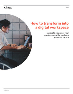 How to transform into a digital workspace