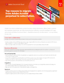 Top Reasons to Migrate from Adobe Acrobat Perpetual to Subscription
