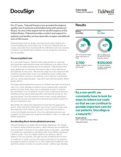 Tidewell Hospice Case Study