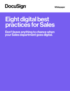 8 Digital Best Practices for Sales