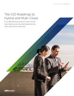 CIO ROADMAP TO HYBRID AND MULTI-CLOUD